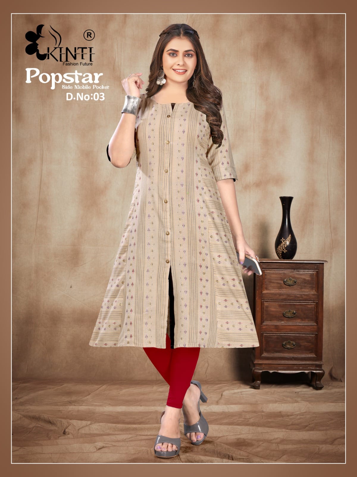 Popstar Vol 3 By Kinti Printed Kurtis Catalog